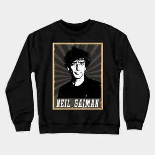 80s Style Neil Gaiman Crewneck Sweatshirt